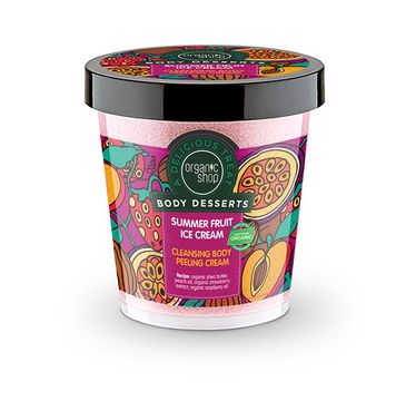 Organic Shop Body Desserts peeling do ciała Summer Fruit Ice Cream (450 ml)