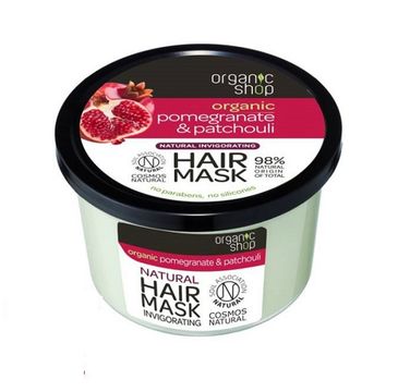 Organic Shop Hair Mask maska wygÅ‚adzajÄ…ca do wÅ‚osÃ³w Granat & Paczula 250ml