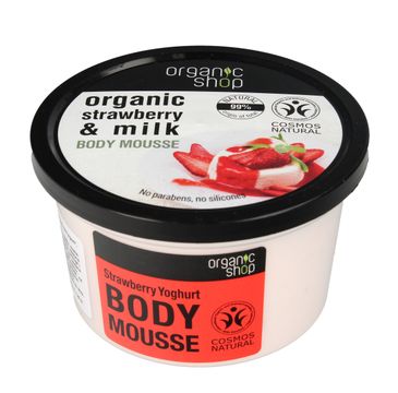 Organic Shop mus do ciała truskawki i mleko (250 ml)