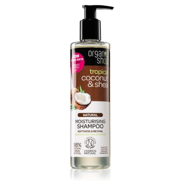 Organic Shop Natural Moisturising Shampoo naturalny szampon nawilżający Coconut & Shea (280ml)