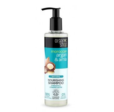 Organic Shop Natural Nourishing Shampoo naturalny szampon odżywczy do włosów Argan & Amla 280ml