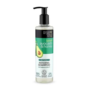 Organic Shop Natural Repairing Shampoo naturalny regenerujący szampon do włosów Avocado & Honey 280ml