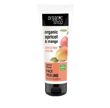 Organic Shop Organic Apricot & Mango Face Peeling delikatny peeling do twarzy (75 ml)