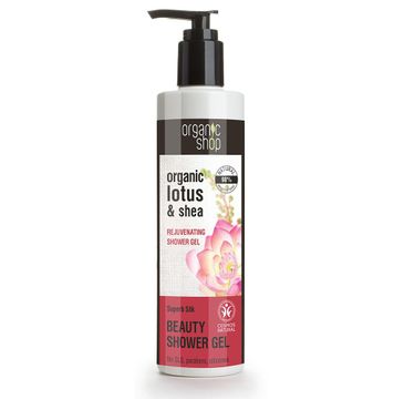 Organic Shop Organic Lotus & Shea Rejuvenating Shower Gel upiększający żel pod prysznic z ekstraktem z kwiatów lotosu (280 ml)