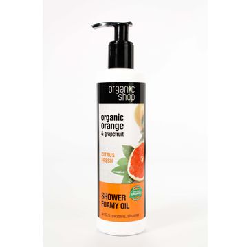 Organic Shop Organic Orange & Grapefruit Shower Foamy Oil olejek pod prysznic (280 ml)