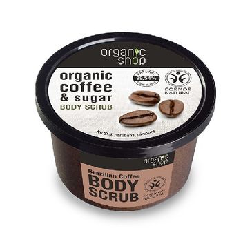 Organic Shop peeling do każdego typu skóry miękki brazylijska kawa (250 ml)