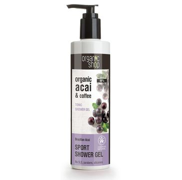 Organic Shop żel pod prysznic tonizujący brazylijskie jagody acai (280 ml)