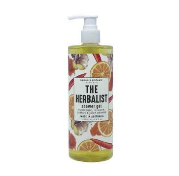 Organik Botanik The Herbalist Shower Gel żel pod prysznic z kurkumą imbirem marchewką i soczystą pomarańczą (500 ml)