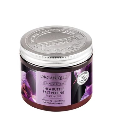 Organique Black Orchid peeling solny z masłem Shea (200 g)