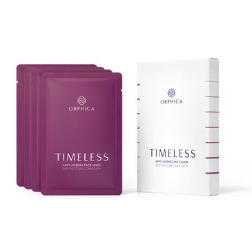 Orphica Timeless Anti-Ageing Face Mask przeciwzmarszczkowa maska w płachcie (4 x 20 ml)