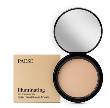 Paese Iluminating Covering Powder puder rozświetlająco-kryjący 1C Ciepły Beż (9 g)