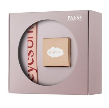 Paese Merry Look zestaw Puff Cloud puder pod oczy (5.3 g) + Eyes On tusz dający efekt foxy eye (8 ml)