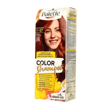 Palette Color Shampoo szampon do każdego typu włosów koloryzujący nr 218 lśniący bursztyn 50 ml