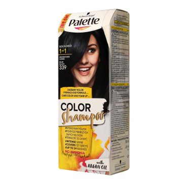 Palette Color Shampoo szampon do każdego typu włosów koloryzujący nr 339 granatowa czerń 50 ml