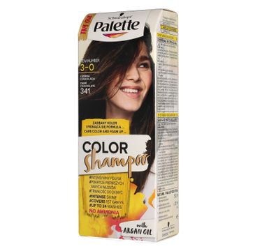 Palette Color Shampoo szampon do każdego typu włosów koloryzujący nr 341 ciemna czekolada 50 ml