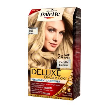 Palette Deluxe farba do każdego typu włosów permanentna nr 218 srebrzysty blond 110 ml