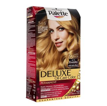 Palette Deluxe farba do każdego typu włosów permanentna nr 345 złoty świetlisty miodowy blond 100 ml