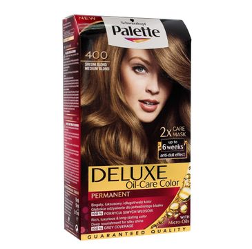 Palette Deluxe farba do każdego typu włosów permanentna nr 400 średni blond 110 ml