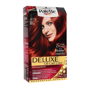 Palette Deluxe farba do każdego typu włosów permanentna nr 678 rubin 100 ml