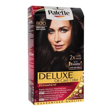 Palette Deluxe farba do każdego typu włosów permanentna nr 800 ciemny brąz 100 ml