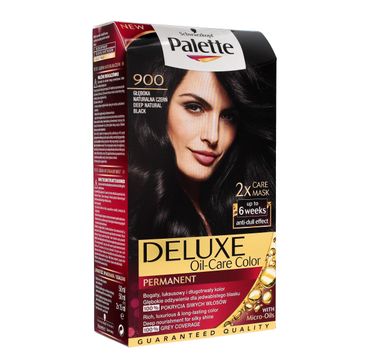 Palette Deluxe farba do włosów nr 900 głęboka naturalna czerń 100 ml