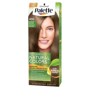 Palette Permanent Natural Colors farba do każdego typu włosów średni blond nr 400 110 ml