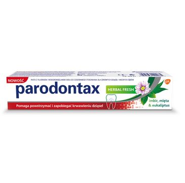 Parodontax Herbal Fresh Toothpaste pasta do zębów przeciw krwawieniu dziąseł Imbir & Mięta & Eukaliptus (75 ml)