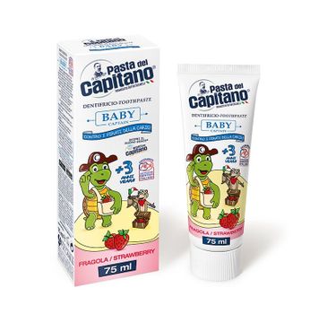 Pasta del Capitano Baby Captain pasta do zębów dla dzieci 3+ Truskawka (75 ml)
