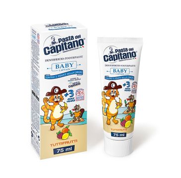 Pasta del Capitano Baby Captain pasta do zębów dla dzieci 3+ Wieloowocowa (75 ml)