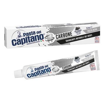 Pasta del Capitano Carbone wybielająca pasta do zębów z węglem aktywnym (75 ml)