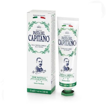Pasta del Capitano Natural Herbs naturalna ziołowa pasta do zębów (75 ml)