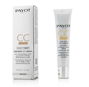Payot Uni Skin CC Cream Tinted Perfecting Unifying Care Reinforced SPF30 krem CC do twarzy 40ml