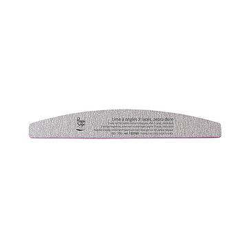 Peggy Sage 2-Way Nail File Zebra Coarse pilnik do paznokci dwustronny 100/180 półksiężyc zebra 1szt