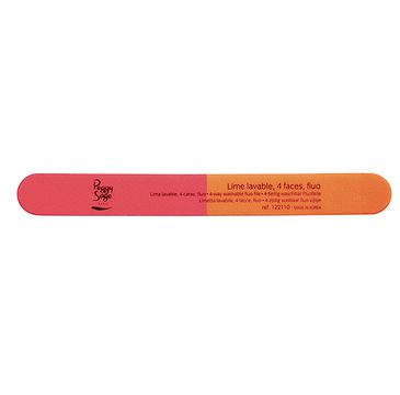 Peggy Sage 4-Way Fluo Nail File wodoodporny pilnik do paznokci czterostronny 1szt