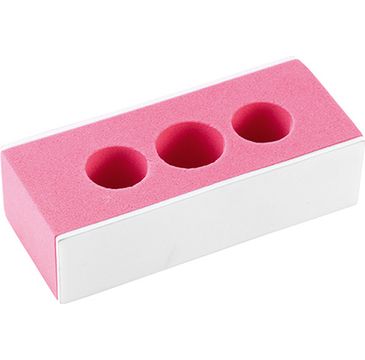 Peggy Sage Ergonomic Buffing Block dwustronny blok polerski do paznokci różowy 1szt