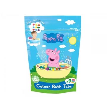 Peppa Pig barwinki koloryzujące do kąpieli (9x16 g)