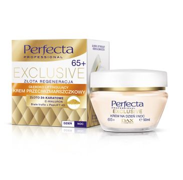 Perfecta Exclusive 65+ krem przeciwzmarszczkowy głęboko liftingujący na dzień i noc 50 ml