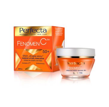 Perfecta Fenomen C 50+ krem do twarzy efekt drugiej skóry głęboki lifting nawilżenie na dzień i noc 50 ml