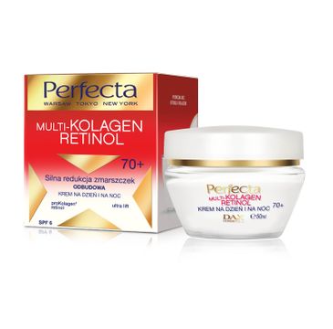 Perfecta Multi-Kolagen Retinol 70+ krem redukujący zmarszczki odbudowujący na dzień i noc 50 ml