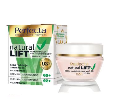 Perfecta –  Natural Lift przeciwzmarszczkowy krem do twarzy na dzień i noc 65+ (50 ml)