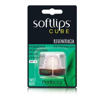 Perfecta Softlips Cube pomadka ochronna do ust SPF15 Słodka Mięta 6.5g