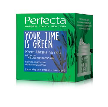 Perfecta Your Time Is Green krem-maska do twarzy na noc przeciw niedoskonałościom 50 ml