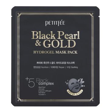 Petitfee Black Pearl & Gold Hydrogel Mask Pack nawilżająco-odżywcza hydrożelowa maska w płachcie z czarną perłą i złotem 32g