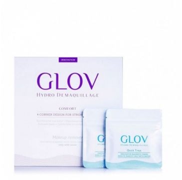 Glov Hydro Demaquillage Silver (zestaw rękawiczek do makijażu Comfort + Quick Treat x 2)