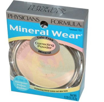 Physicians Formula Mineral Correcting Powder prasowany puder mineralny do twarzy Creamy Translucent 8,2g