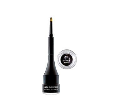 Pierre Rene Professional Gel Eyeliner Longlasting 24h Waterproof wodoodporny eyeliner 01 Carbon Black 2,5ml