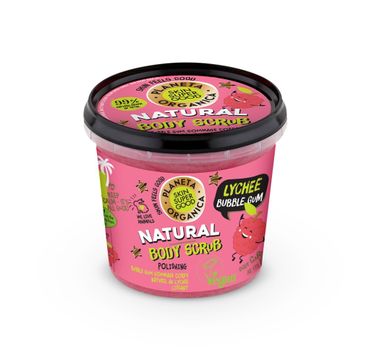 Planeta Organica Scrub do ciała nawilżający Lychee Bubble Gum (360 ml)