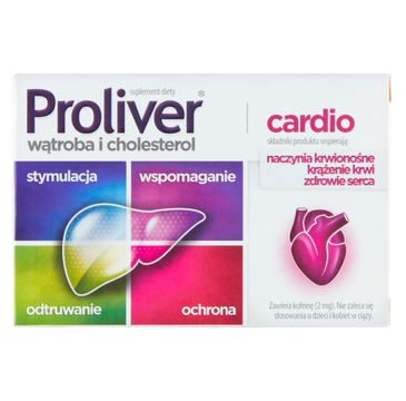 Proliver Cardio suplement diety wspomagający pracę wątroby 30 tabletek