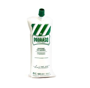 Proraso Sapone Da Barba odświeżające mydło do golenia z olejkiem eukaliptusowym i mentolem 500ml