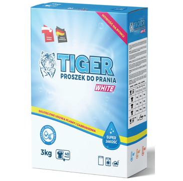 Tiger Proszek do prania białych tkanin  White (3 kg)